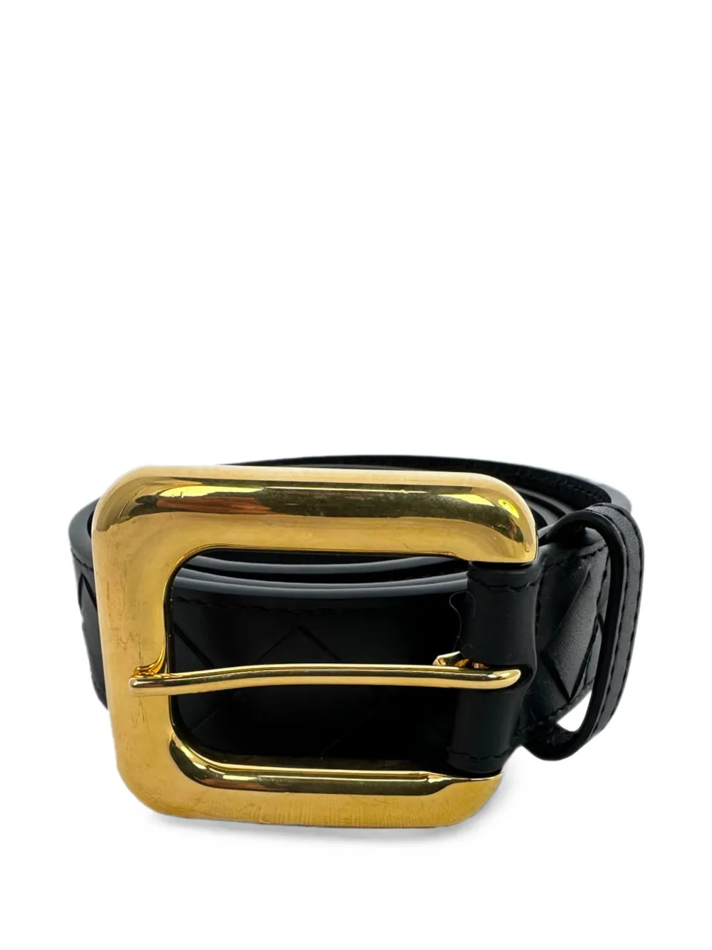 Bottega Veneta Pre-Owned Contour Intrecciato belt - Nero