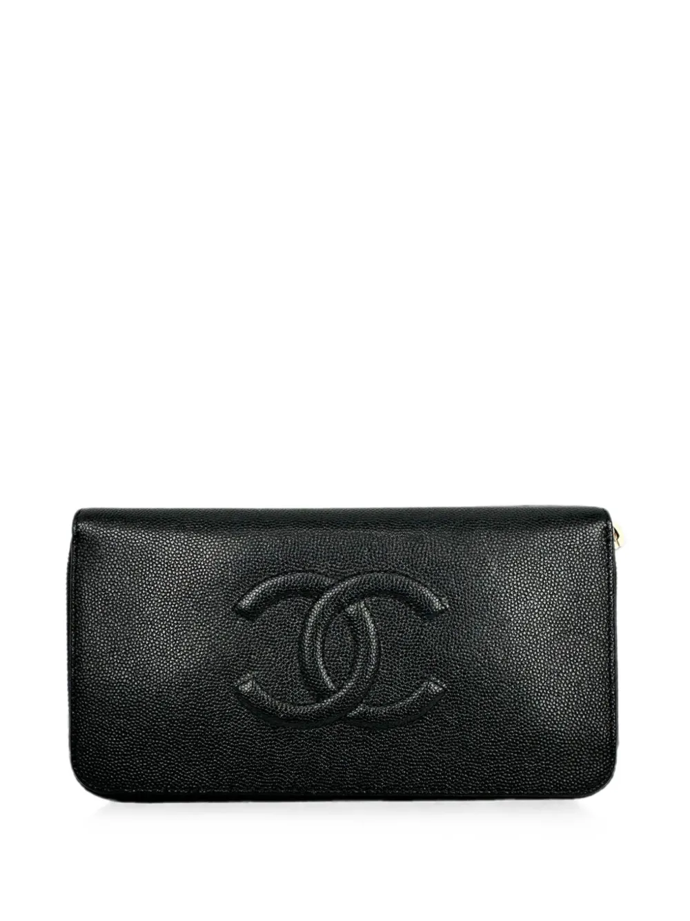 CHANEL Pre-Owned Timeless CC Caviar leather wallet - Schwarz