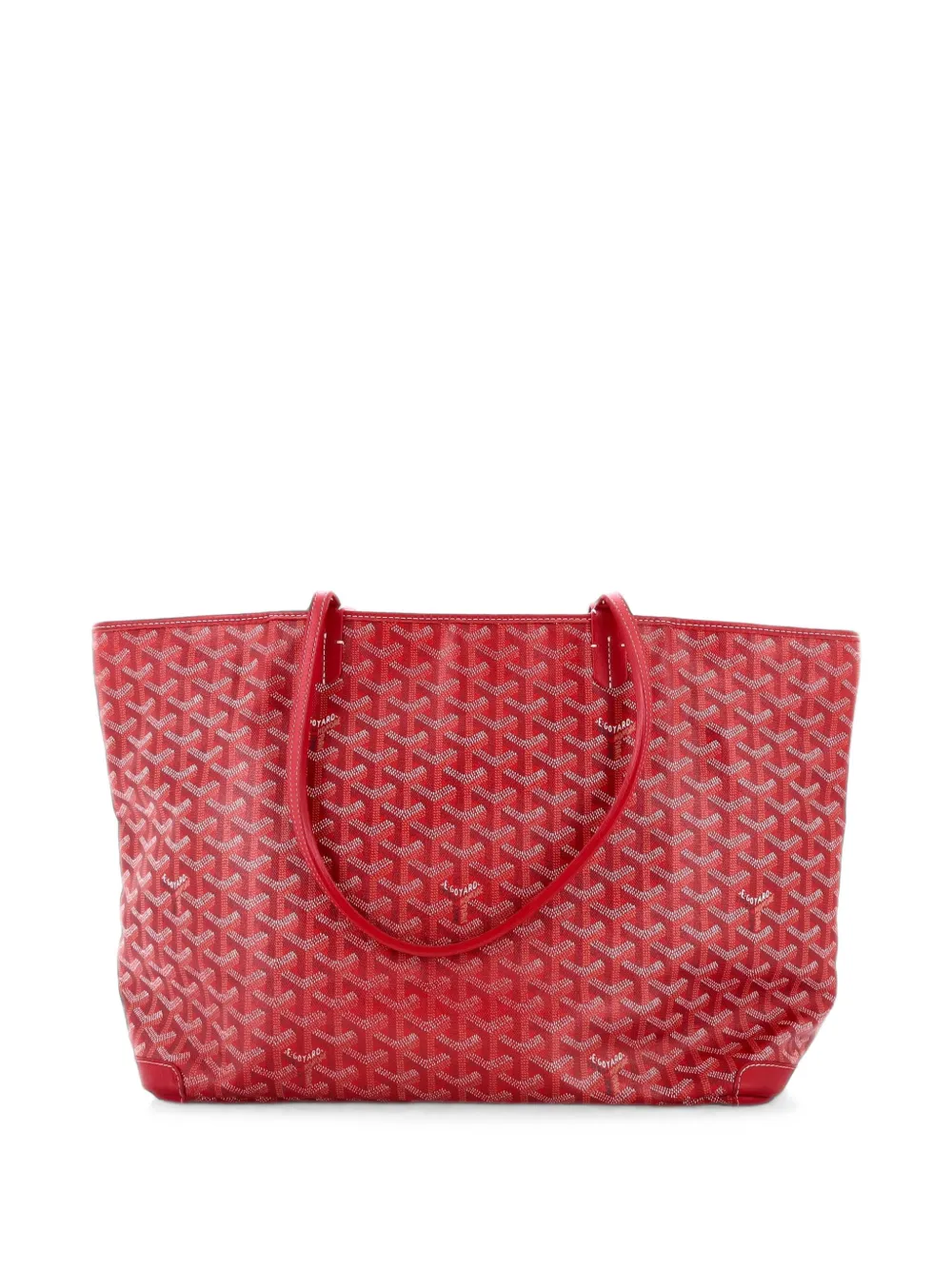 Goyard Pre-Owned MM Artois Tote Schultertasche aus beschichtetem Canvas - Rot