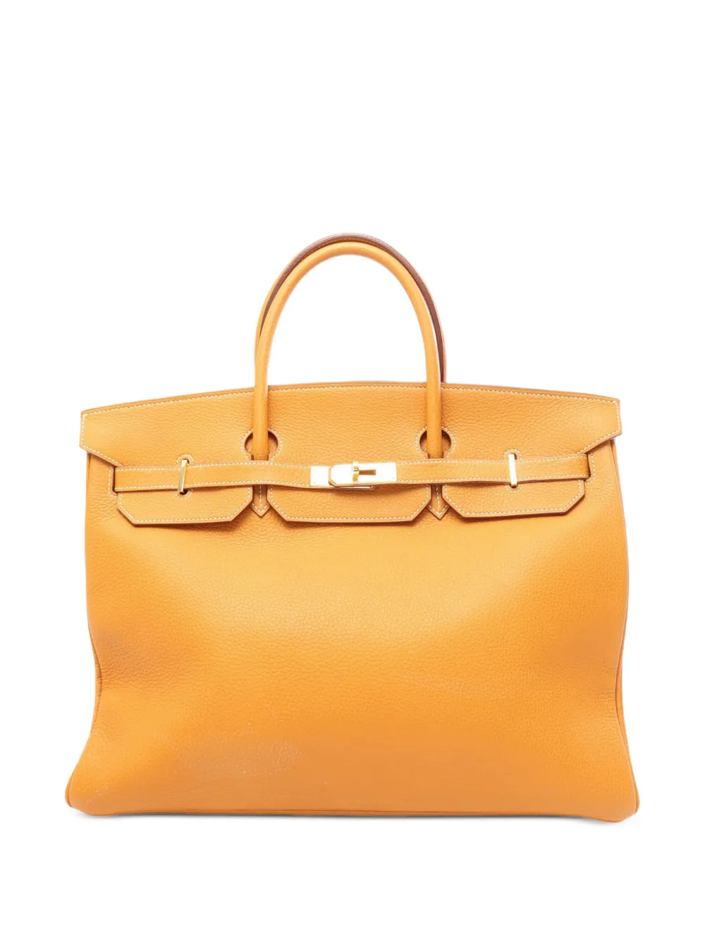 Hermès Pre-Owned 2000 Togo Birkin Retourne 40 handbag - Giallo