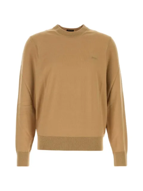 BOSS virgin-wool crew-neck sweater