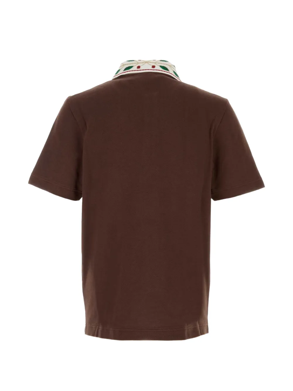 Casablanca Laurel piqué poloshirt Bruin