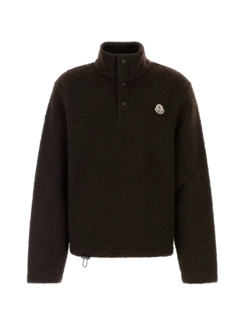 Moncler logo-patch high-neck sweater