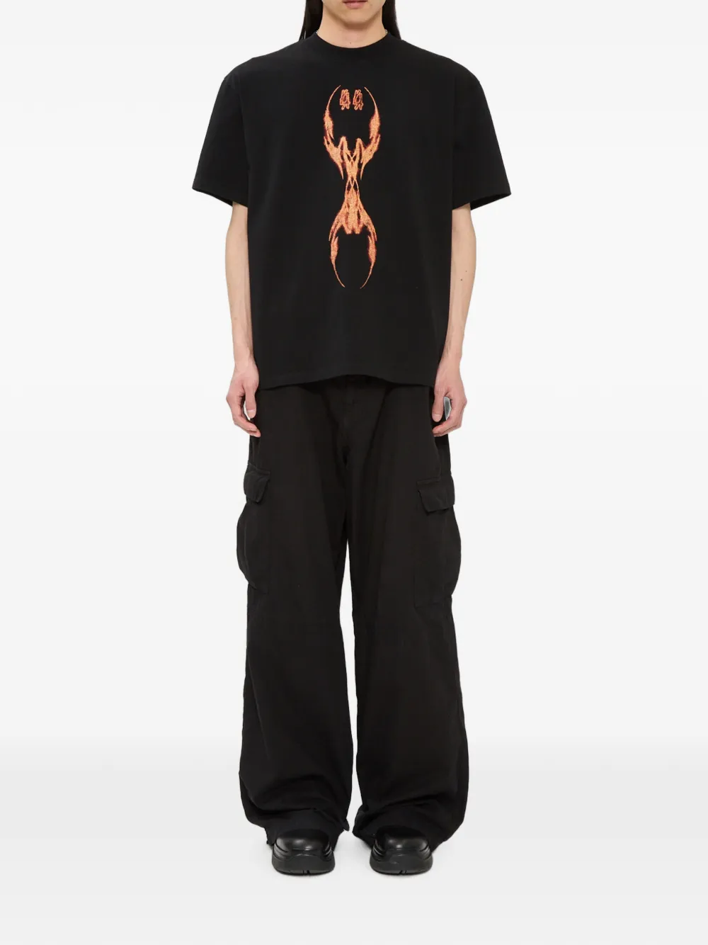44 LABEL GROUP T-shirt met grafische print Zwart