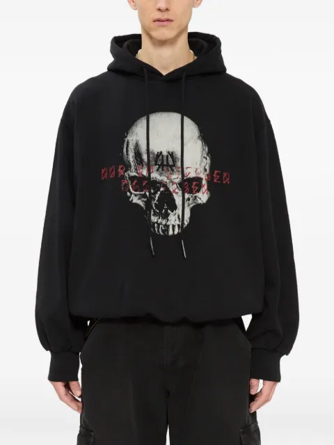 44 LABEL GROUP skull-print drawstring hoodie