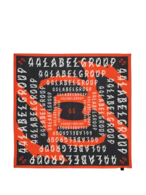 Walter Van Beirendonck alien-motif Silk Scarf | Black | FARFETCH RO