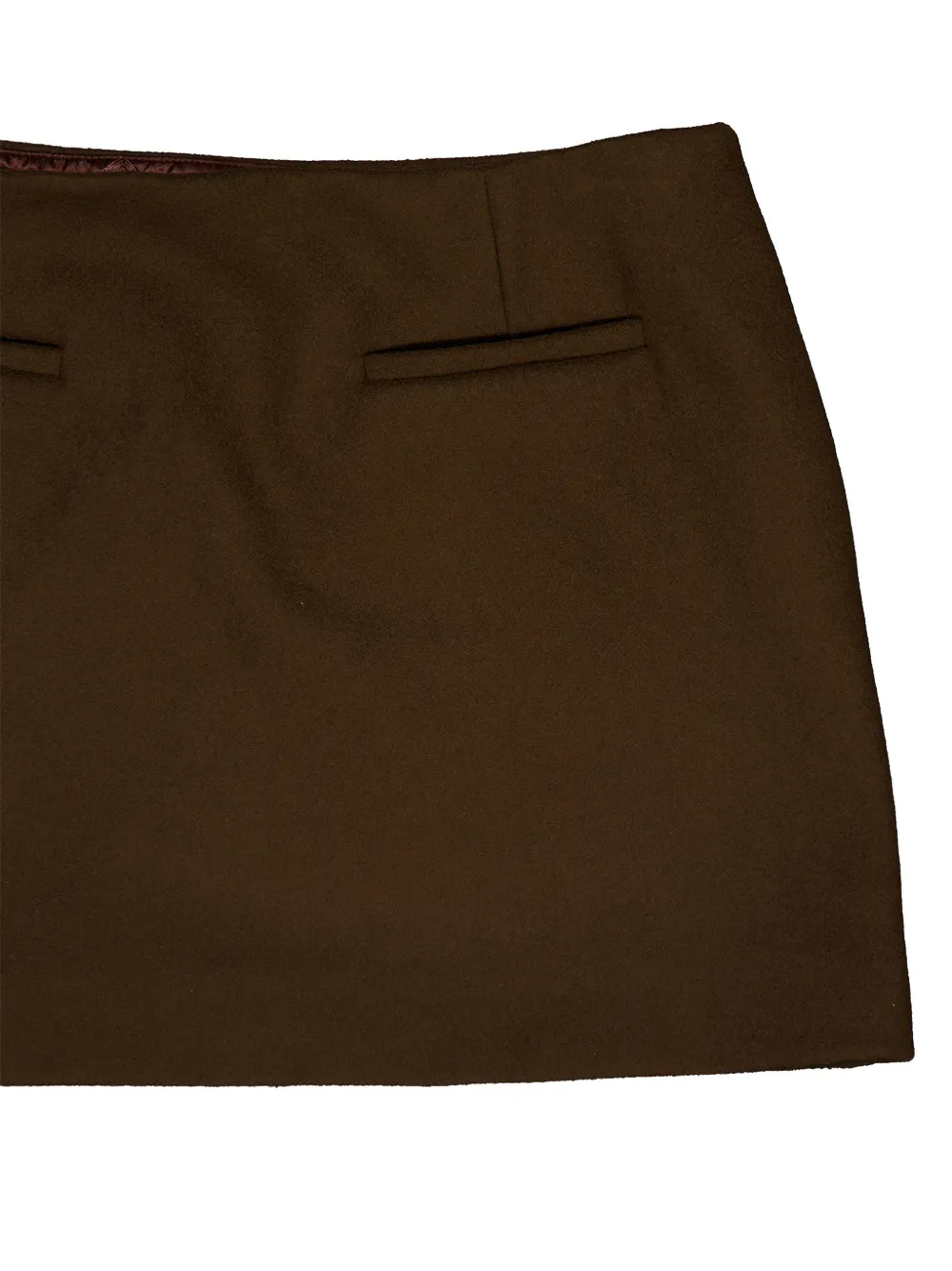 Casablanca embroidered wool-blend skirt Bruin