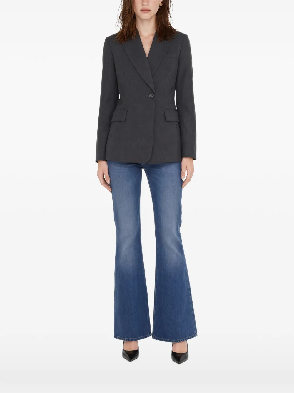 LIU JO Flanellen blazer Grijs