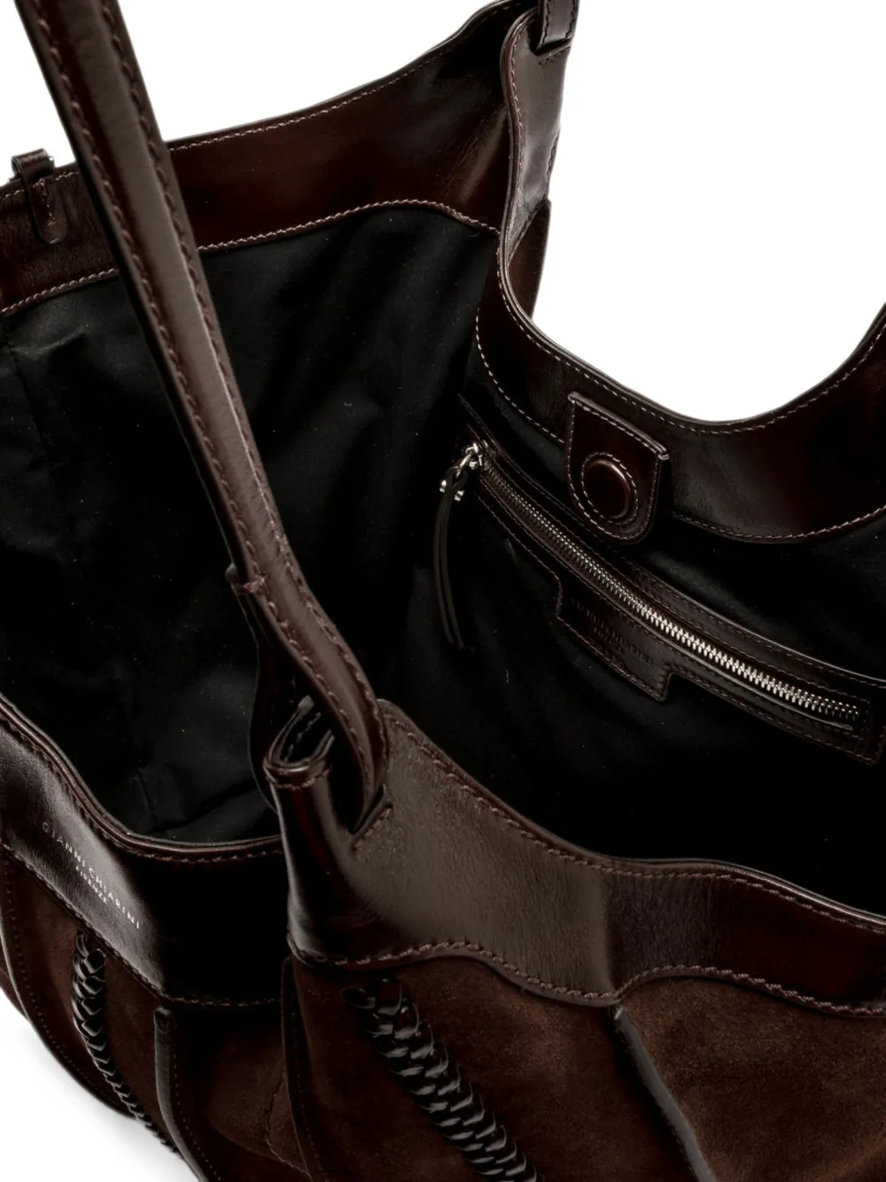 GIANNI CHIARINI Grote Dua shopper Bruin