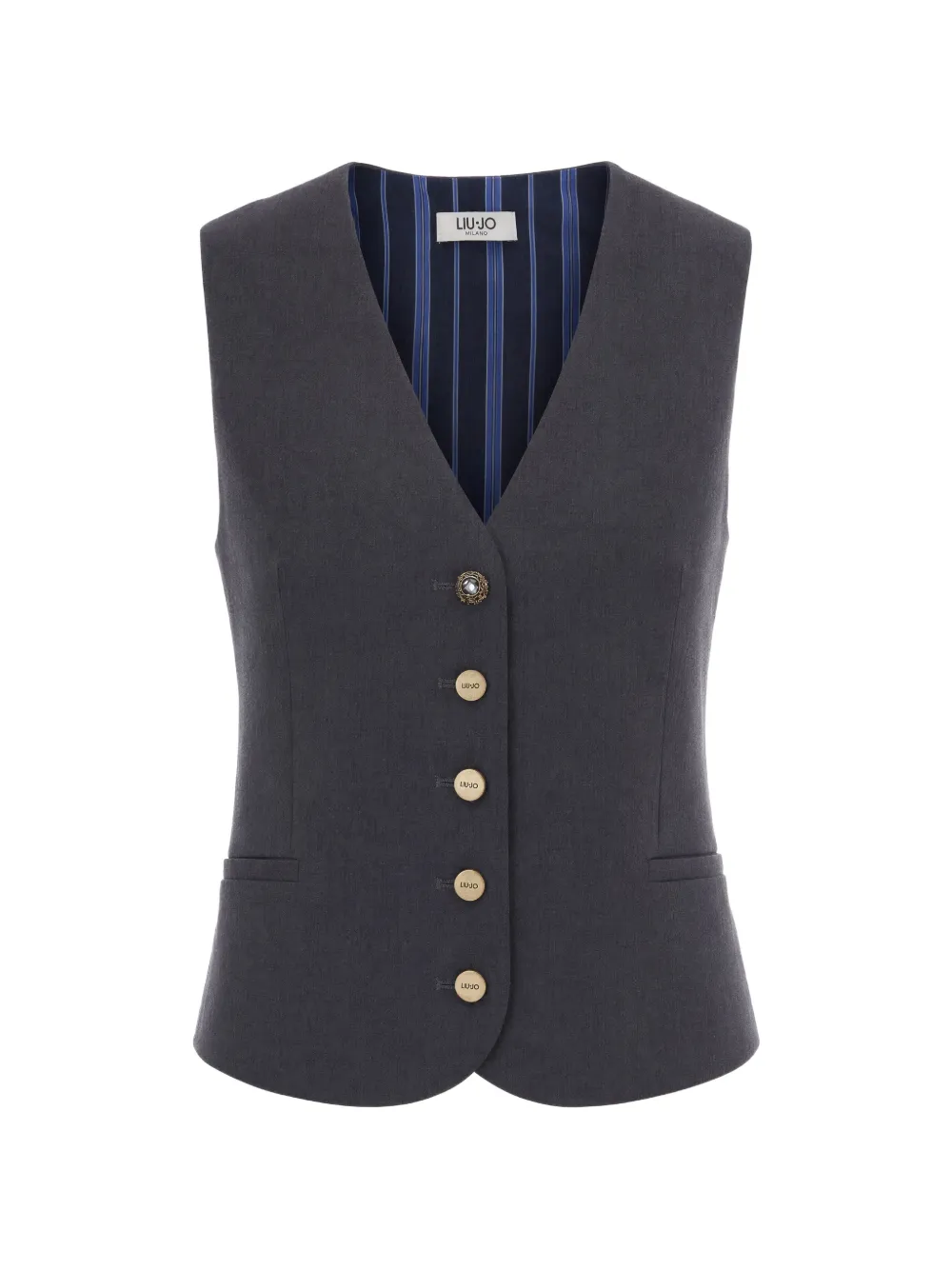 LIU JO flannel waistcoat - Grau