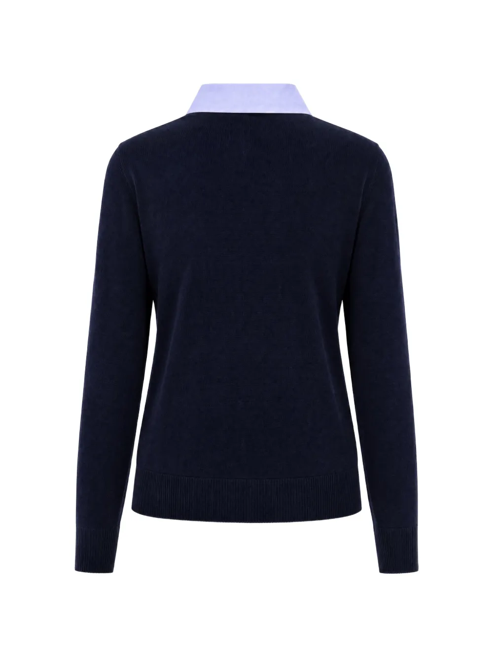 LIU JO Trui met popelinedetail Blauw