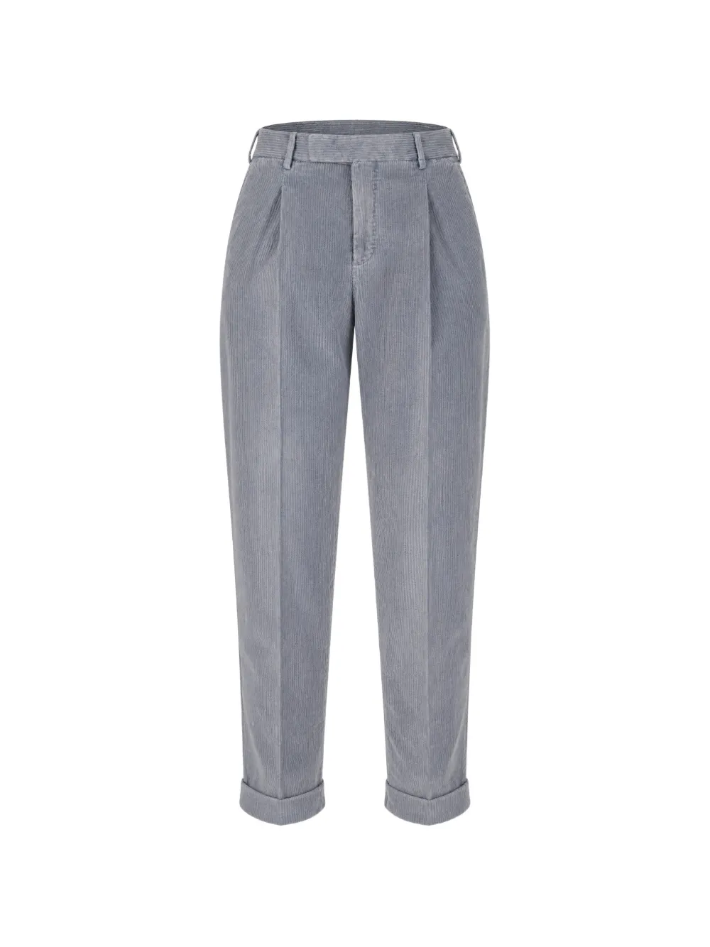 PT Torino pleated corduroy trousers Grijs
