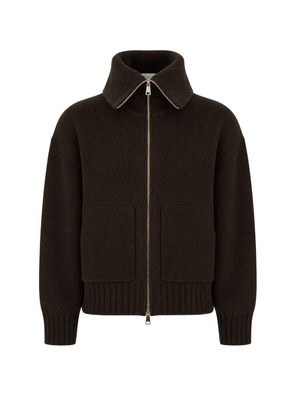 Vanisè zip-up cardigan - Marron