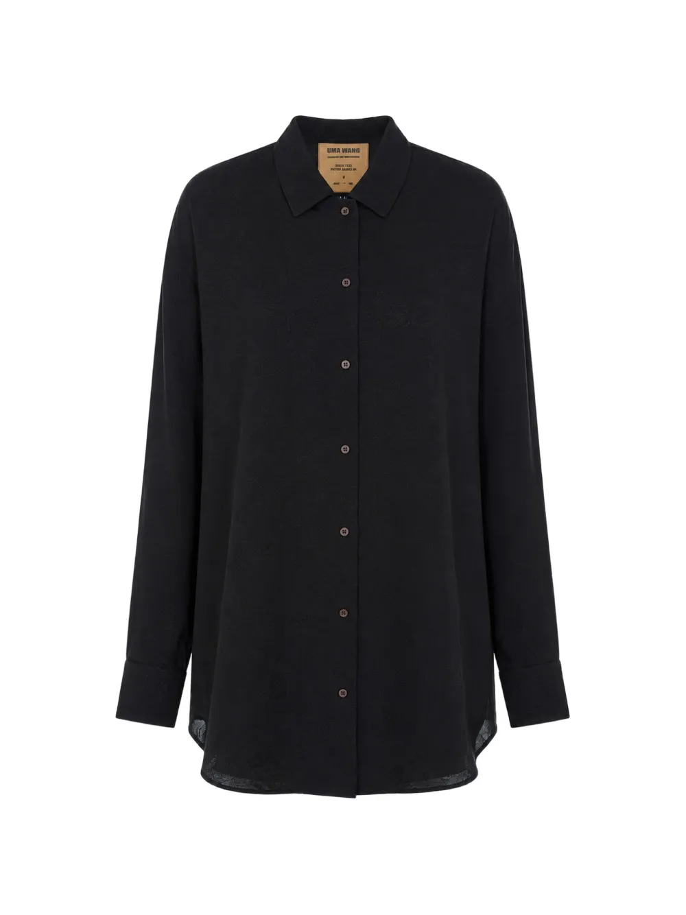 Uma Wang jacquard-patterned long-sleeve shirt