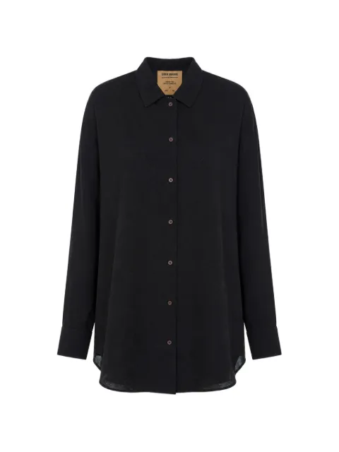 Uma Wang jacquard-patterned long-sleeve shirt