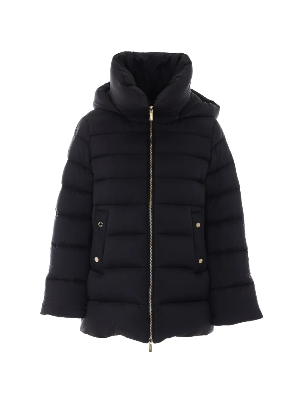 Moorer Natalia quilted hooded jacket - Nero