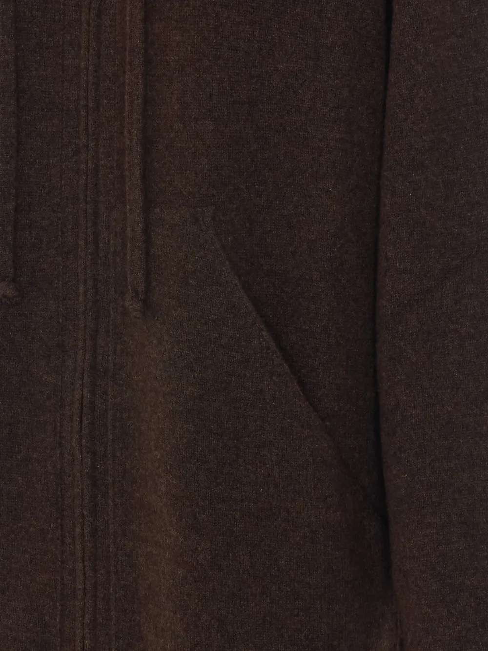 Uma Wang Gerafelde hoodie Bruin
