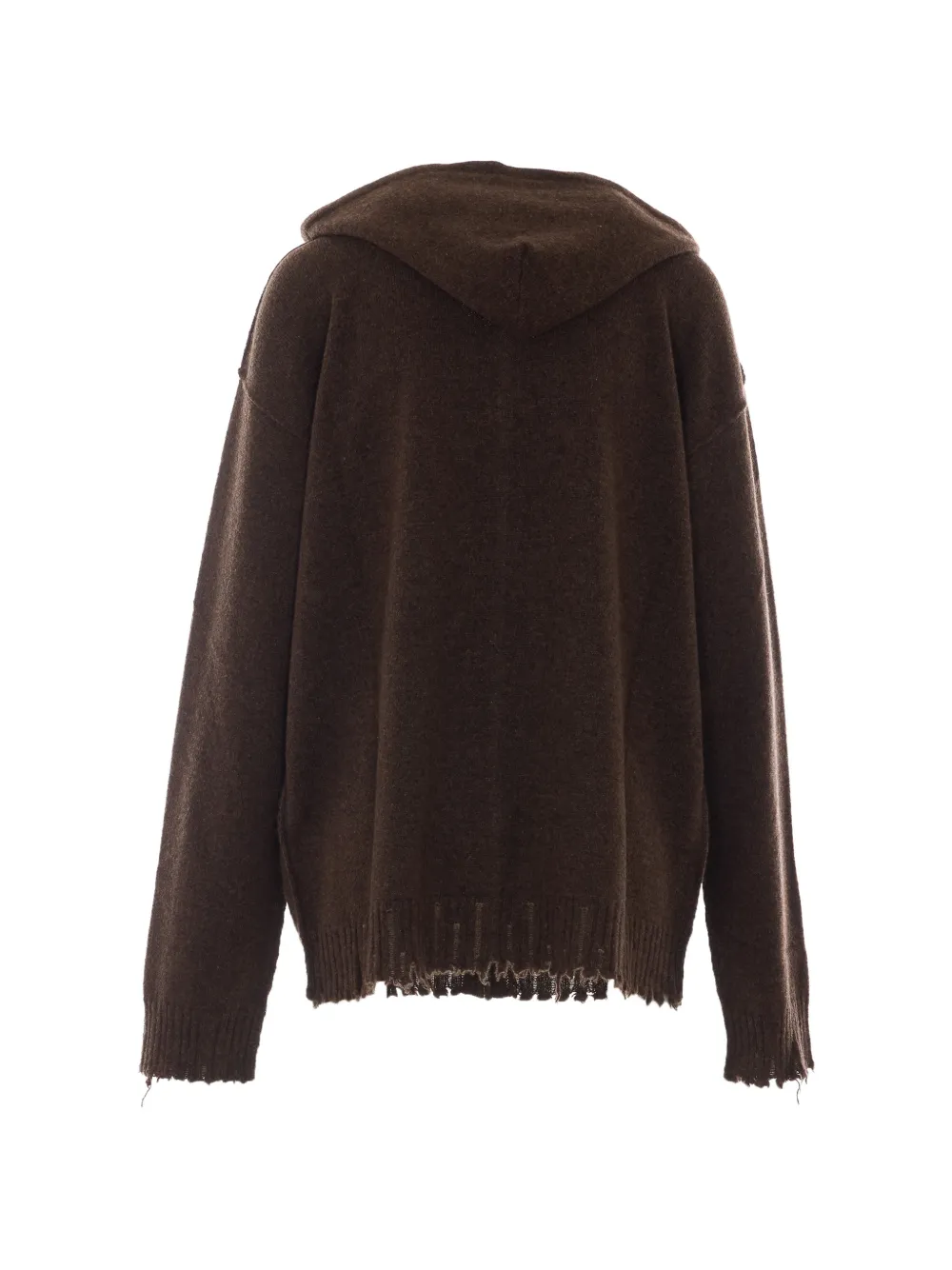 Uma Wang Gerafelde hoodie Bruin