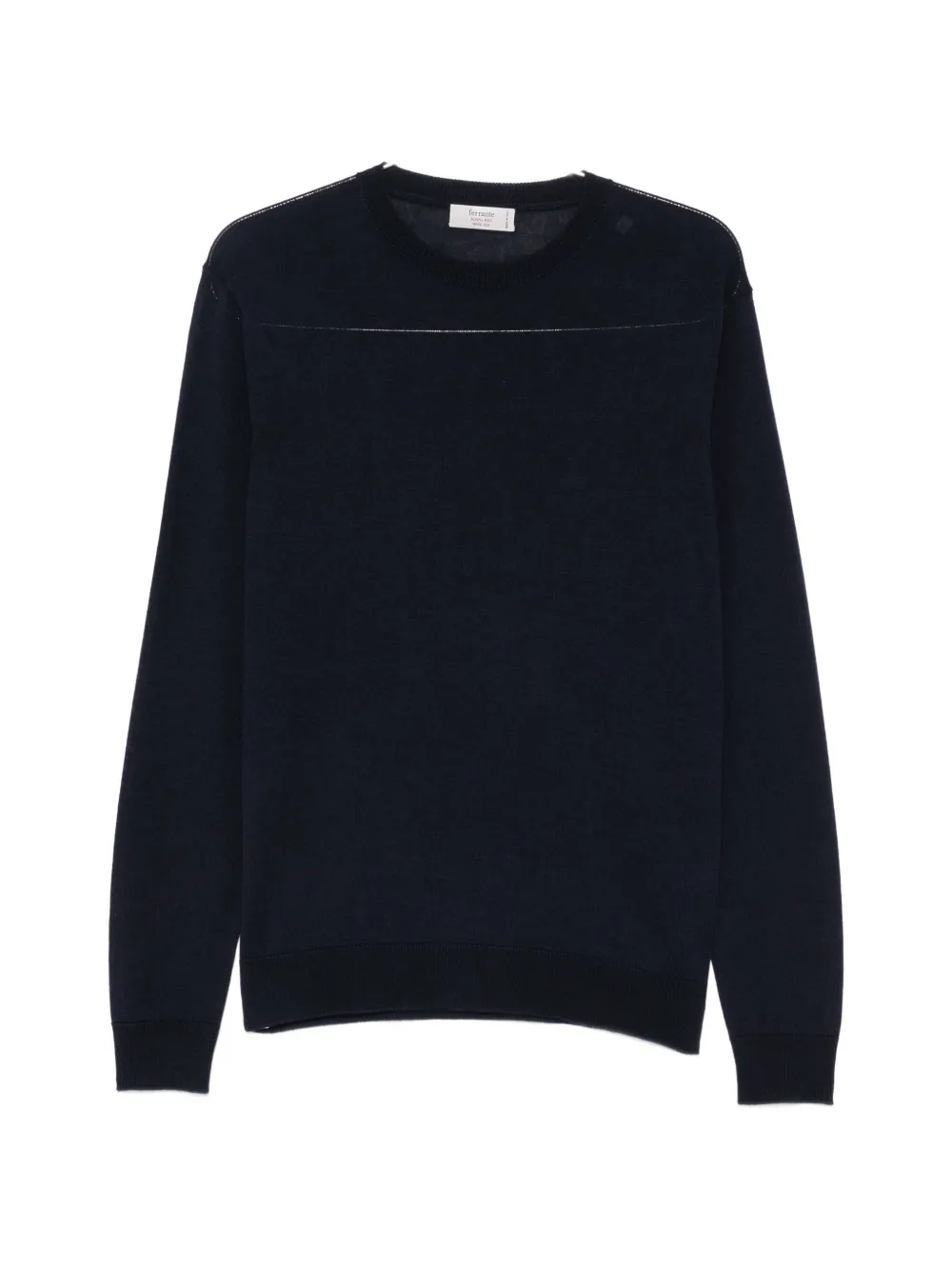 Ferrante Crew-neck Long-sleeve Sweater In Blue