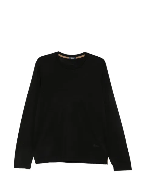 Herno Langarmshirt mit Logo-Schild