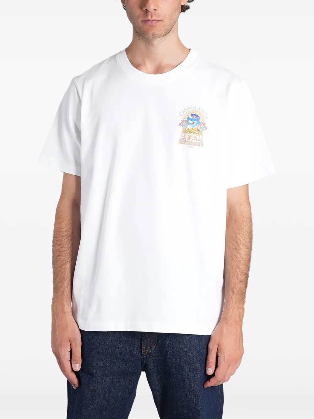 Casablanca graphic-print T-shirt - Bianco