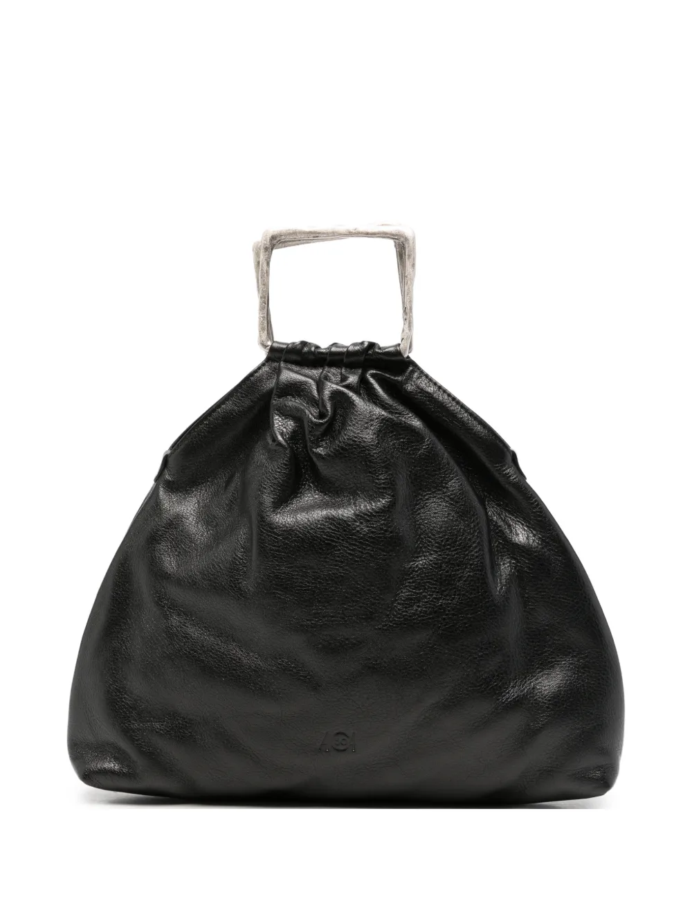 AUTENTICA 504 leather metal-handle tote bag