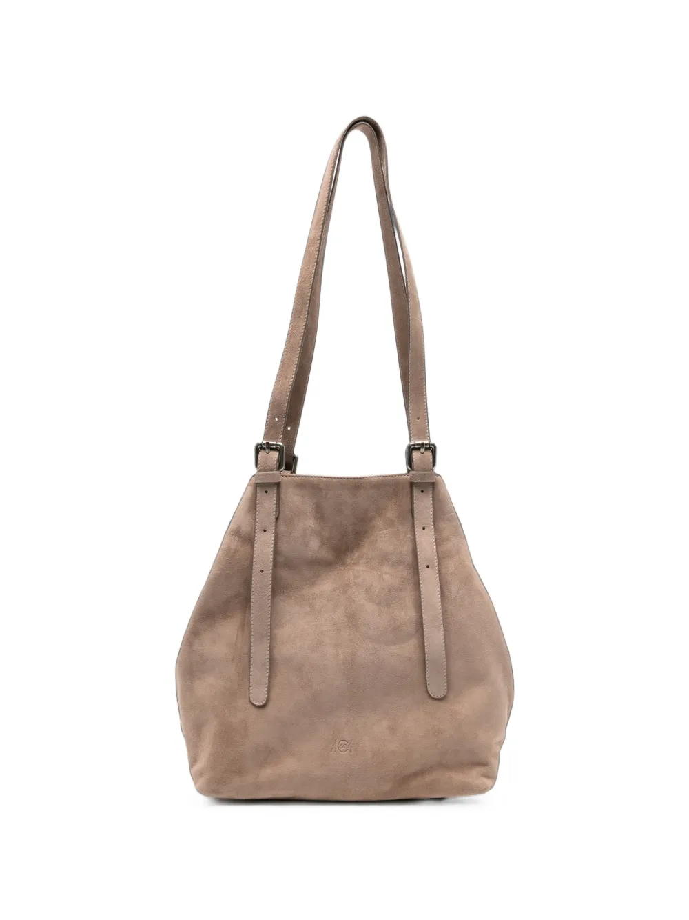 AUTENTICA 504 Galatea suede buckle-detail shoulder bag