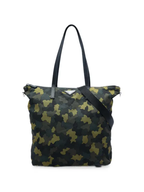 Prada Pre-Owned 2013-2026 Tessuto Stampato satchel
