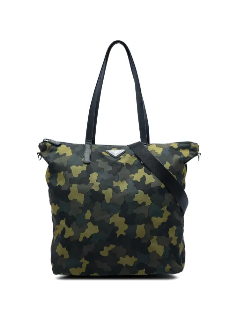 Prada Pre-Owned bolsa satchel Tessuto Stampato 2013-2026