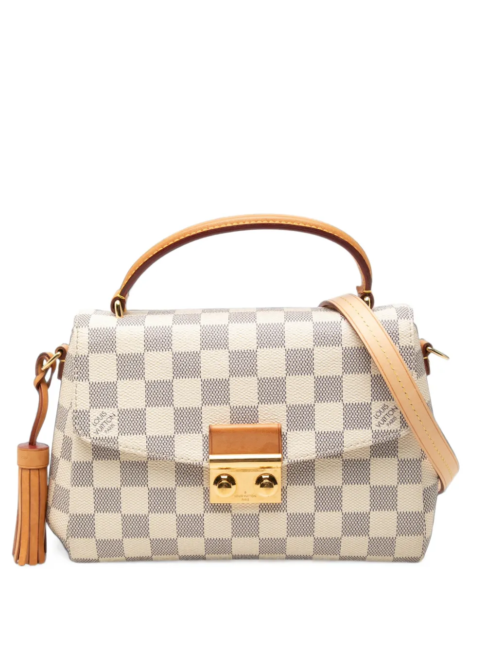 Louis Vuitton Pre-Owned 2019 Damier Azur Croisette satchel - Bianco