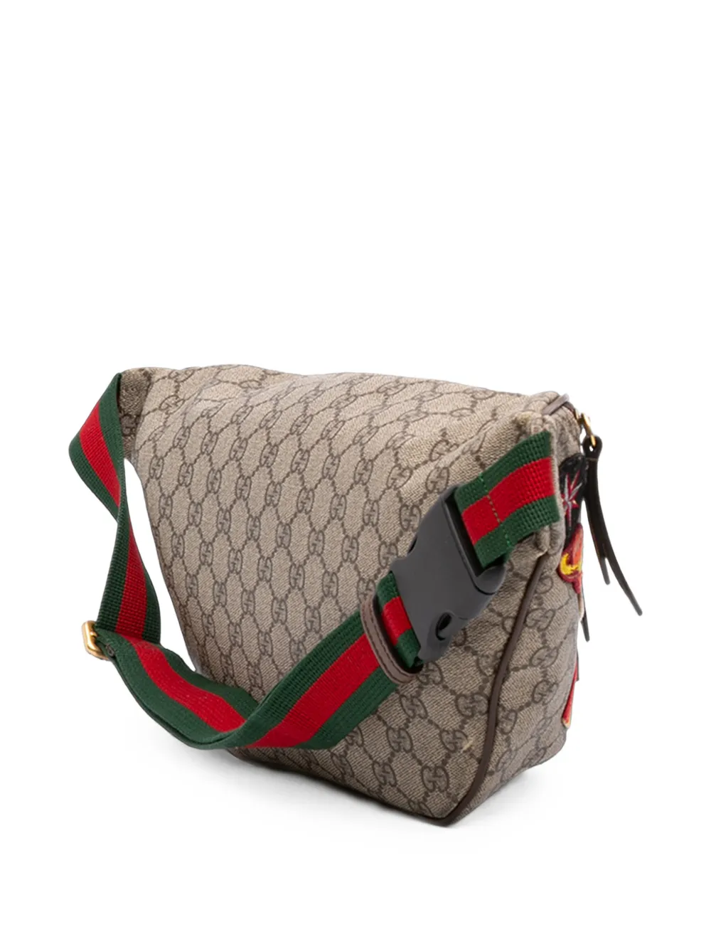 Gucci Pre-Owned 2016-2026 GG Supreme Courrier Web heuptas Beige