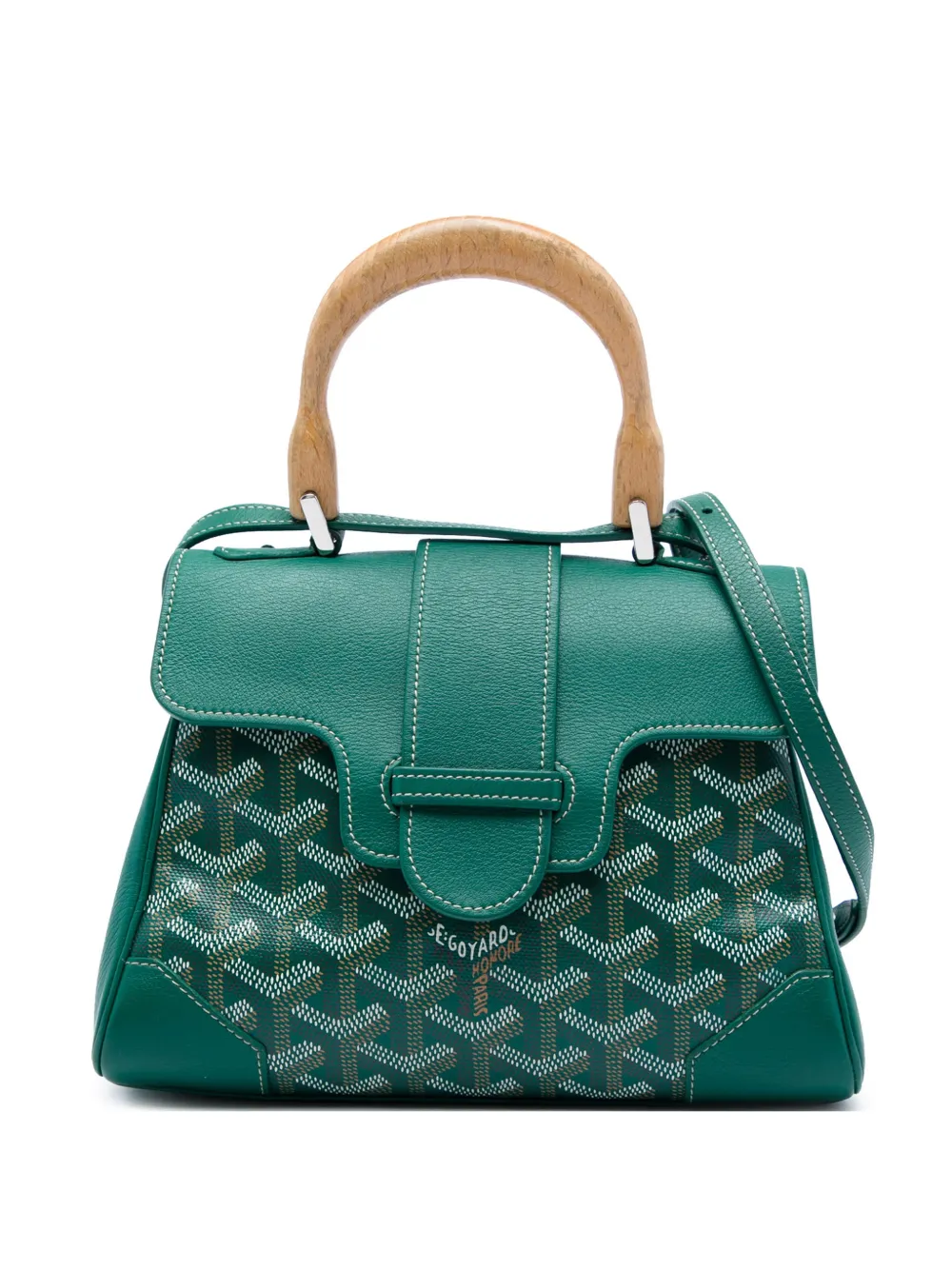 Goyard Pre-Owned Borsa a tracolla Saigon Souple mini in tela Goyardine 2018 - Verde