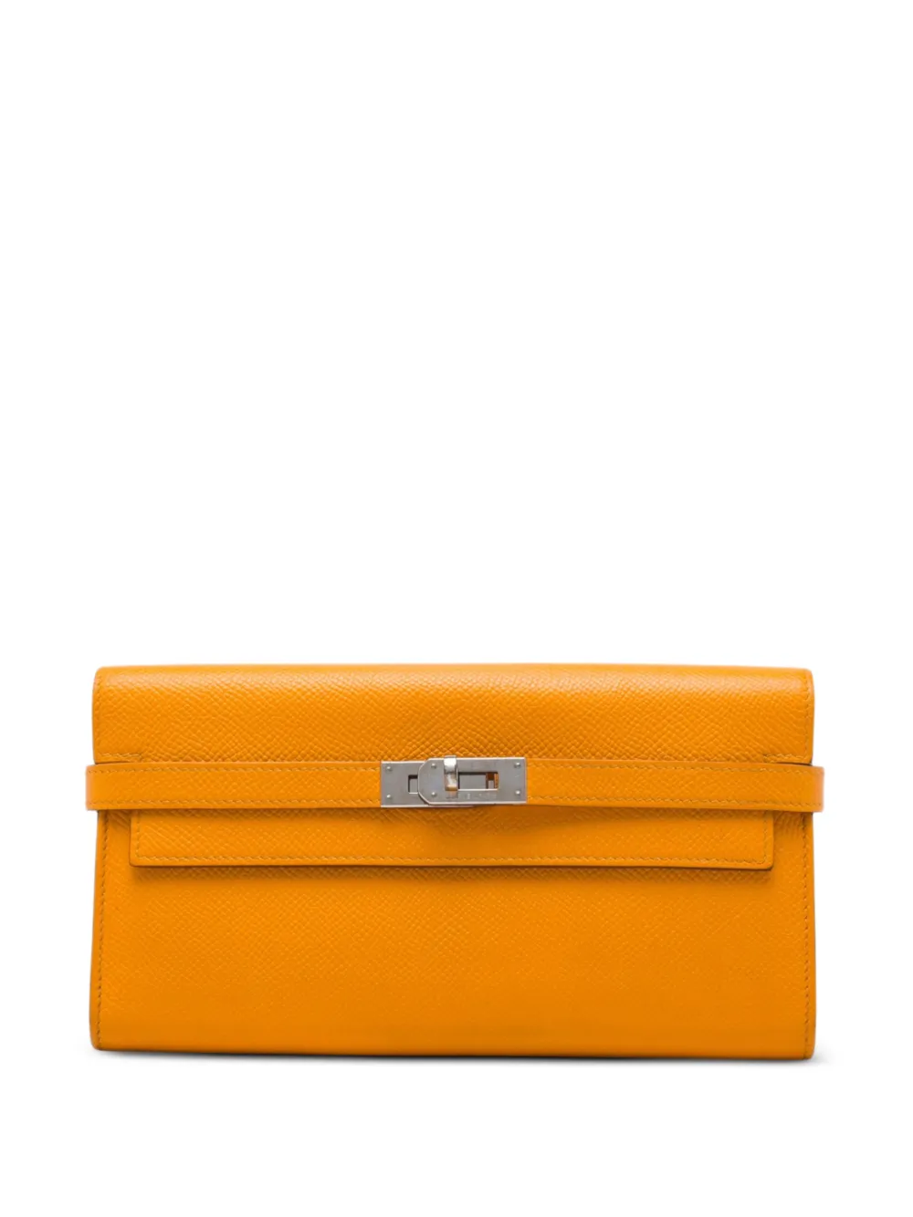 Hermès Pre-Owned 2014 Epsom Kelly Longue Wallet long wallets - Arancione