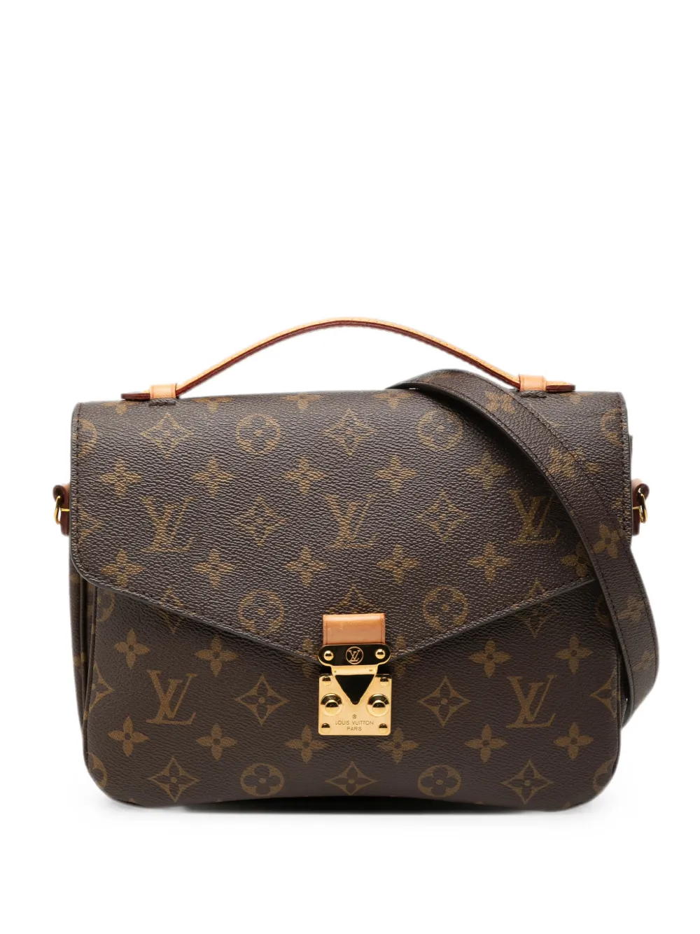 Louis Vuitton Pre-Owned 2021 Monogram Pochette Metis satchel - Braun