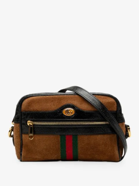 Gucci Pre-Owned 2000-2015 Mini Suede Web Ophidia crossbody bag