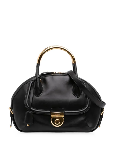 Ferragamo Pre-Owned 2000-2026 Leather Fiamma satchel
