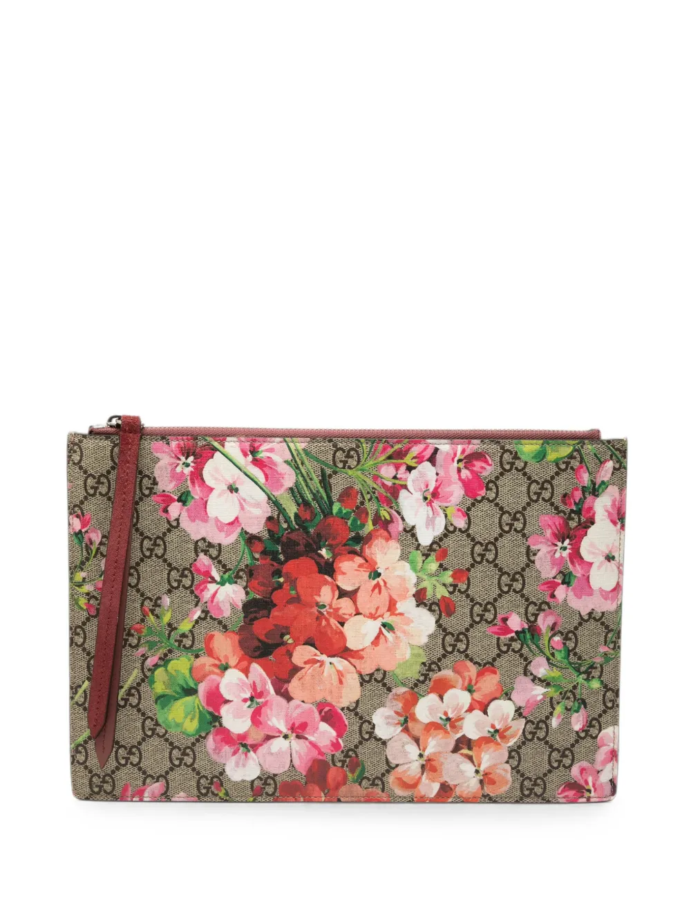 Gucci Pre-Owned 2000-2015 GG Supreme Blooms clutch bag - Toni neutri