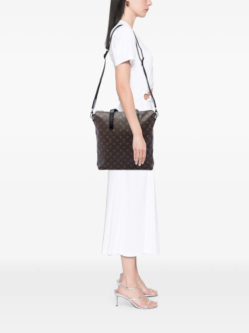 Louis Vuitton Pre-Owned 2014 Monogram Macassar Kitan satchel - Braun