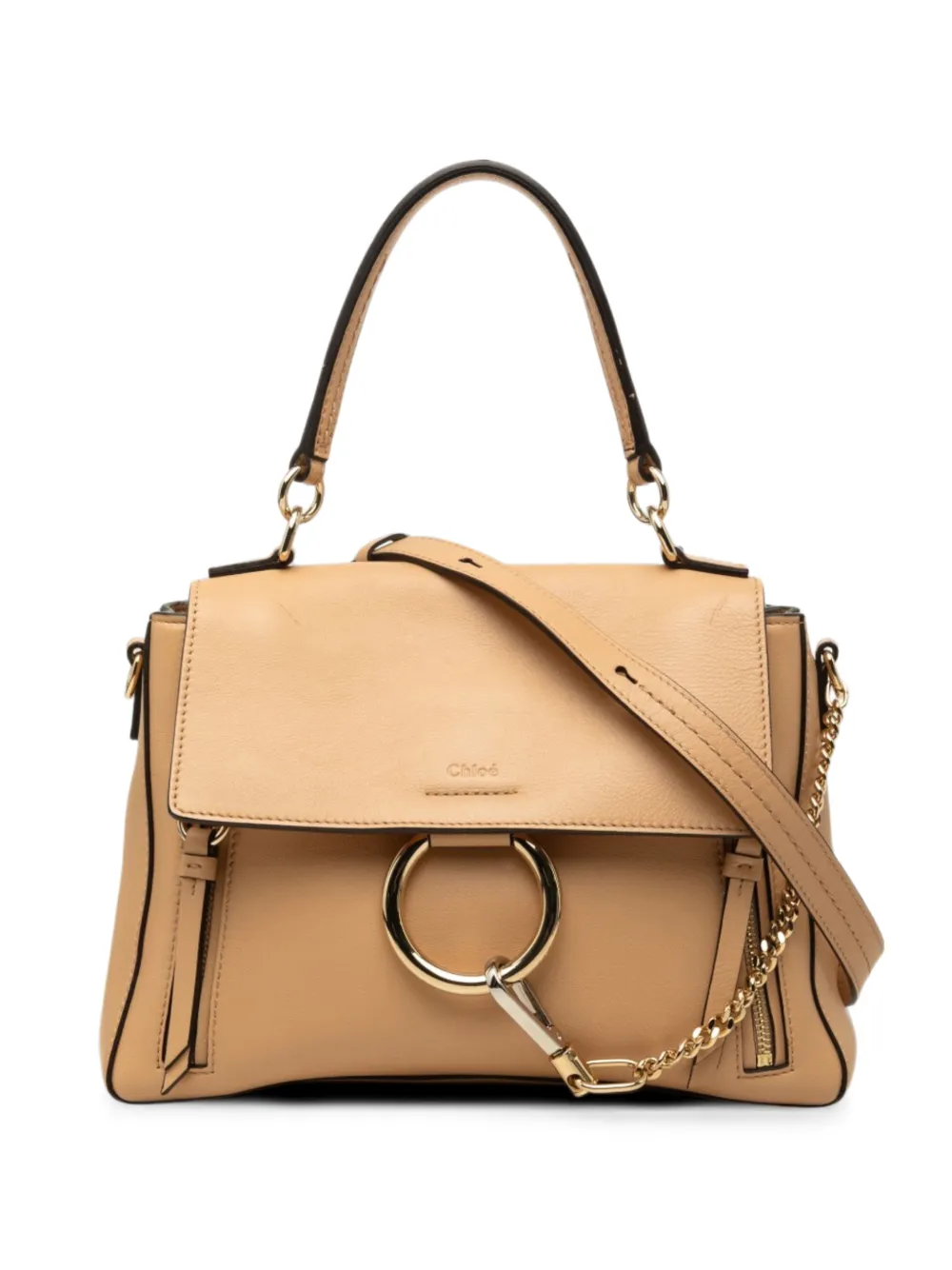 Chloé Pre-Owned 2010-2026 Small Leather Faye Day satchel - Marrone