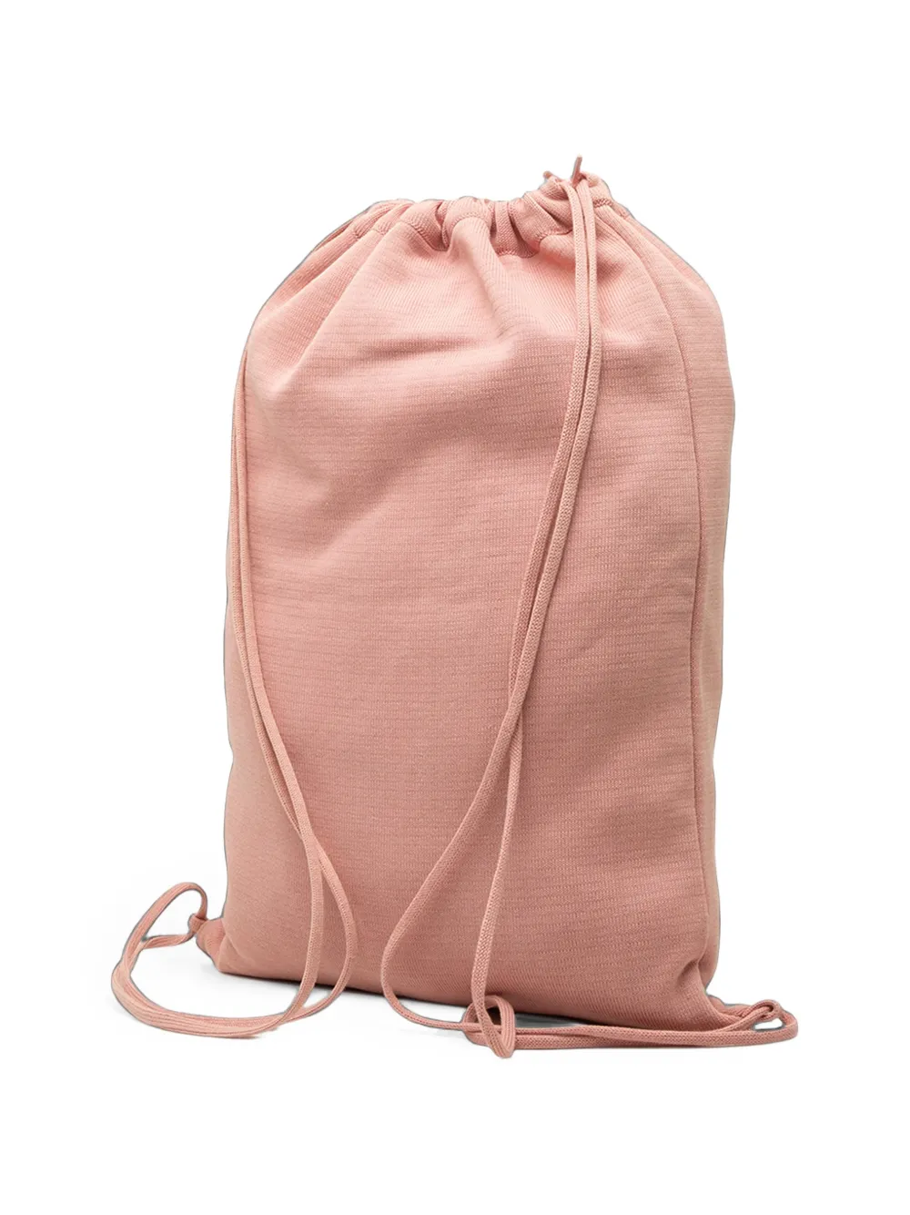 Pre-owned Chanel 2003-2004 Cc Sport Line Jersey Drawstring Backpack In Pink