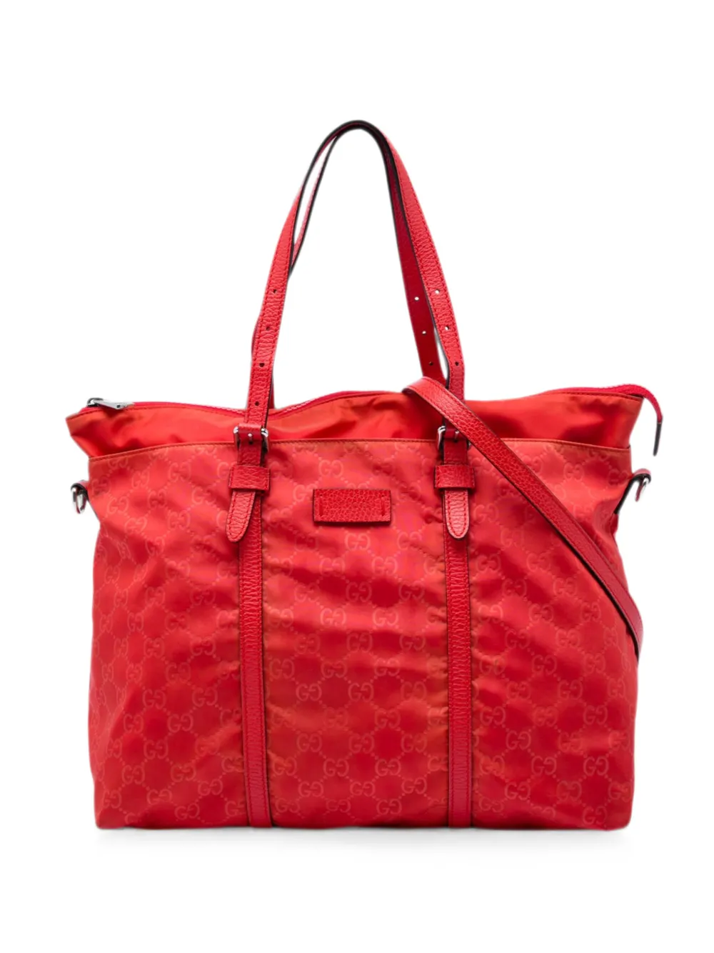 Gucci Pre-Owned 2016-2026 GG Nylon satchel - Rosso