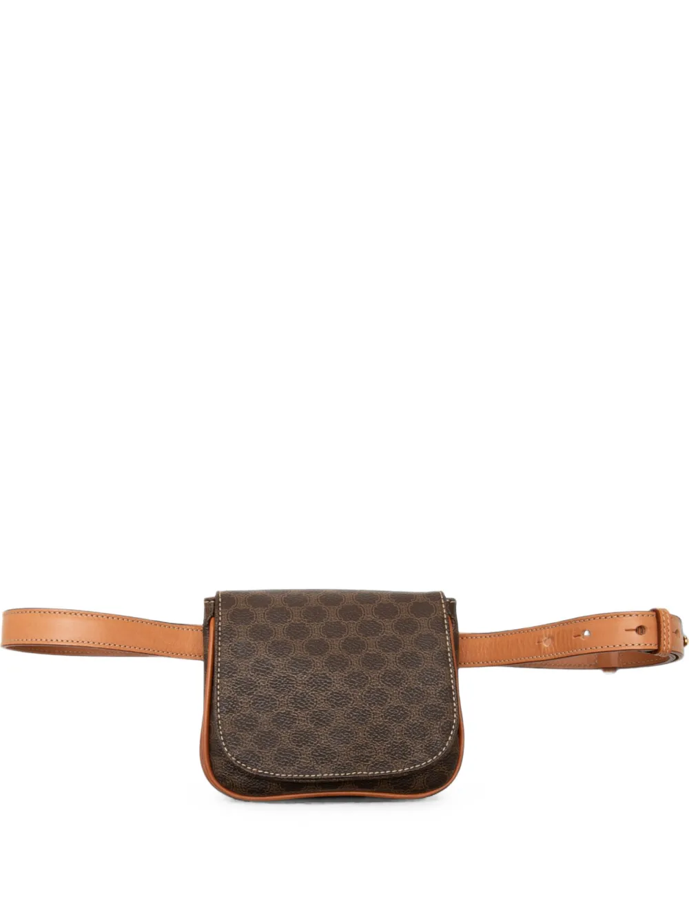Celine Pre-Owned 1999 Macadam Coated Canvas belt bag - Marrone