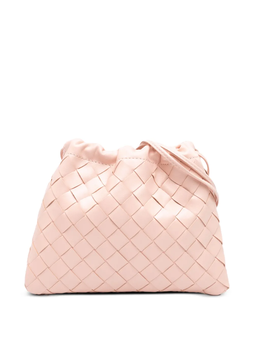 Bottega Veneta Pre-Owned 2012-2026 Small Nappa Intrecciato Dustbag Drawstring crossbody bag - Rosa