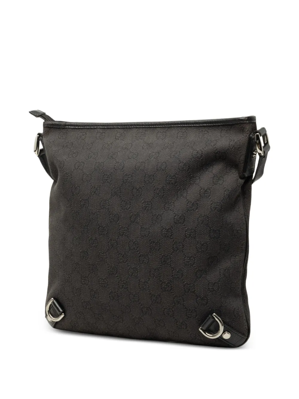Gucci Pre-Owned 2000-2015 GG Abbey D Ring canvas crossbodytas Bruin