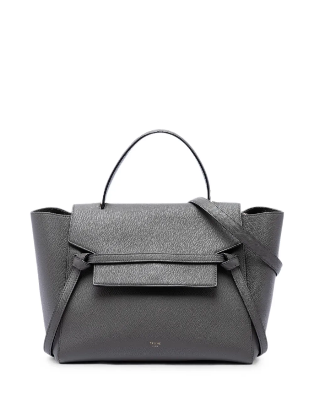 Celine Pre-Owned 2017 Mini Grained Calfskin Belt Bag satchel - Grigio