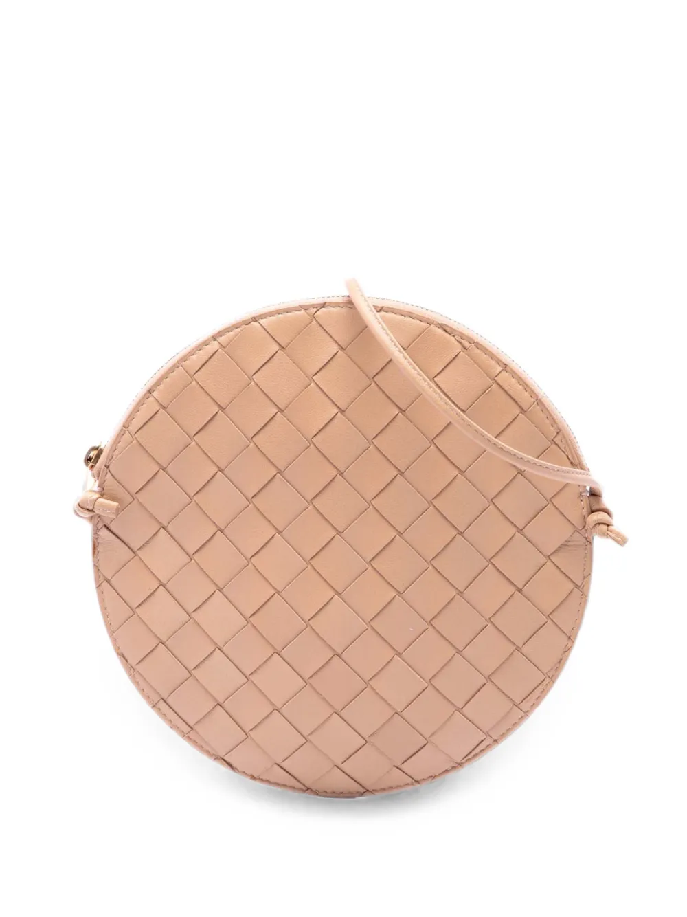 Bottega Veneta Pre-Owned 2012-2026 Nappa Intrecciato Round crossbody bag - Nude