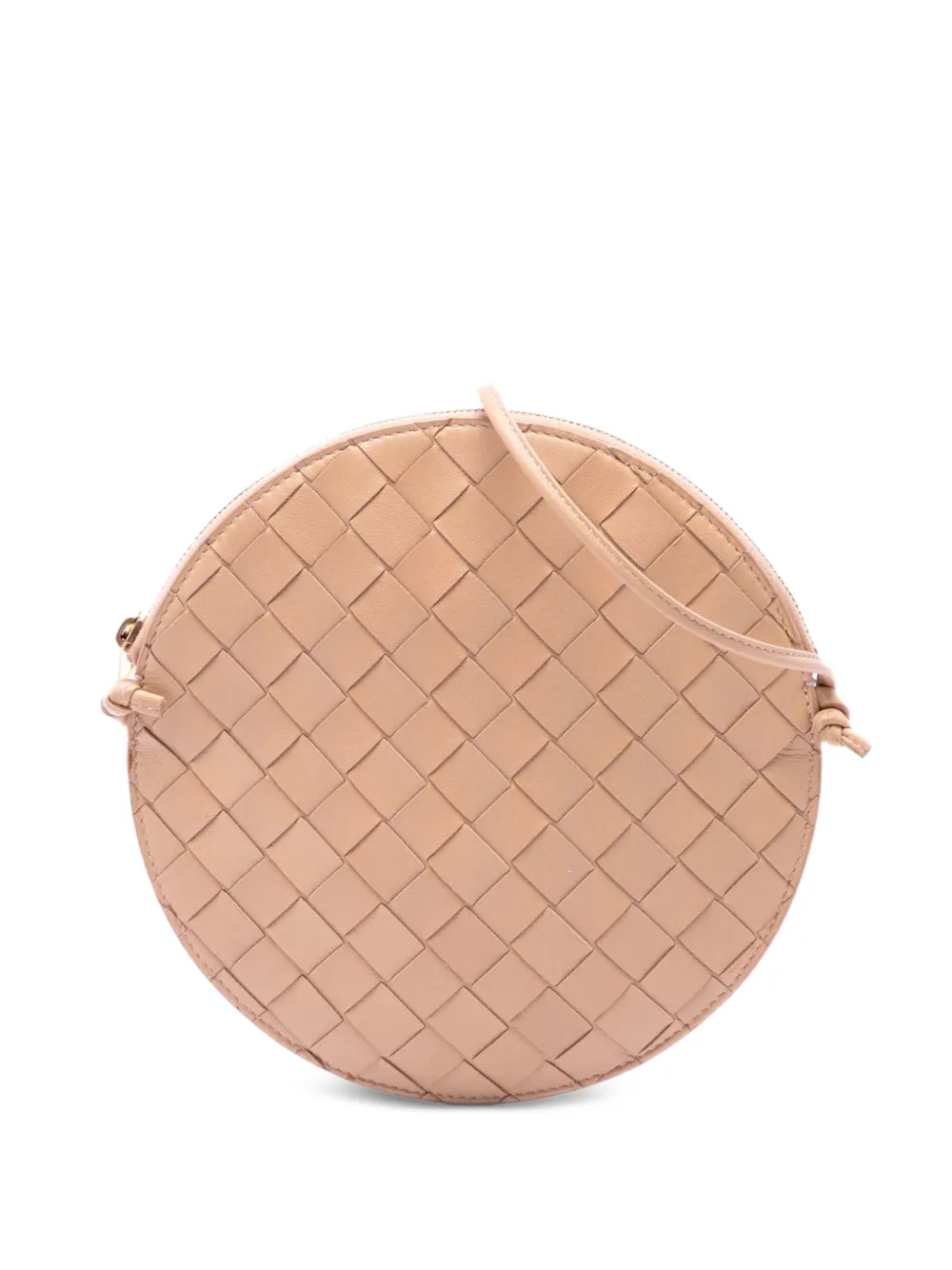 Bottega Veneta Pre-Owned 2012-2026 Nappa Intrecciato Round crossbody bag - Toni neutri