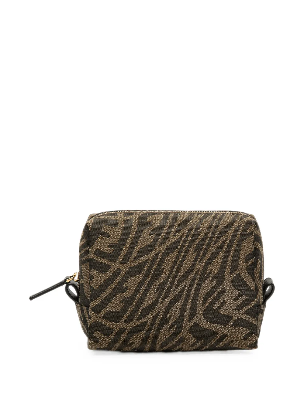 Fendi Pre-Owned Pouch Vertigo Sarah Coleman piccola in tela con motivo Zucca 2010-2026 - Marrone