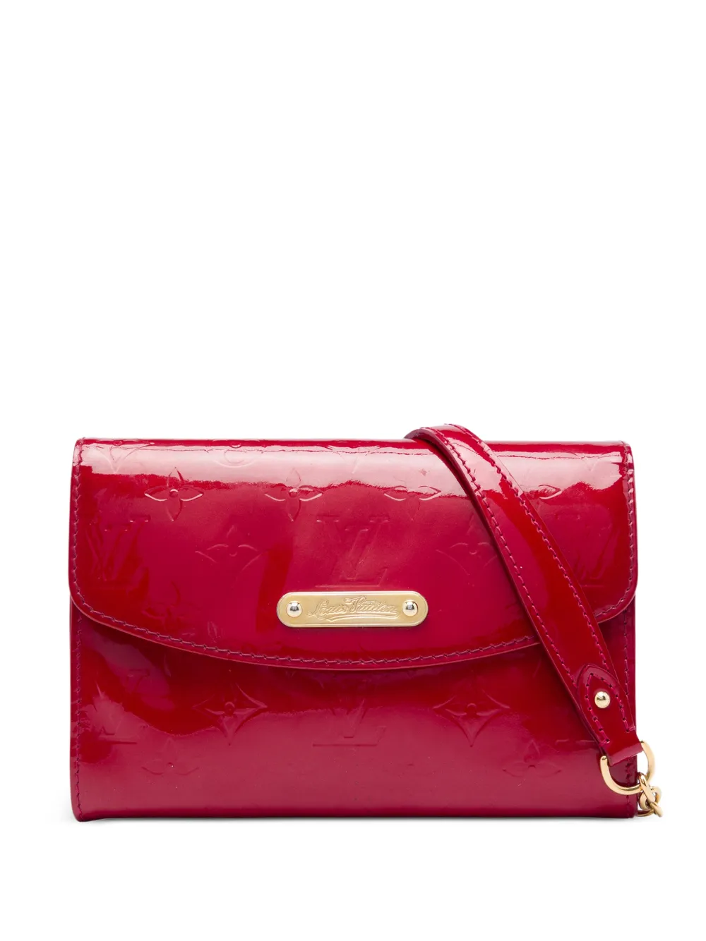 Louis Vuitton Pre-Owned 2008 Monogram Vernis Bel Air Pochette crossbody bag - Rouge