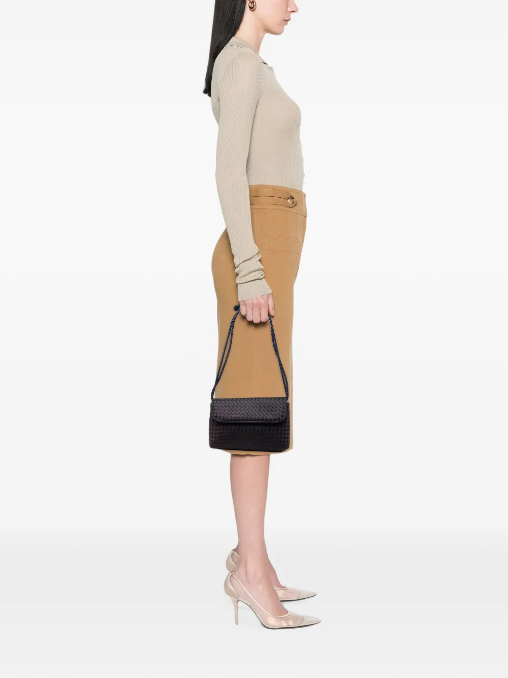 Bottega Veneta Pre-Owned 20th Century Satin Intrecciato shoulder bag - Viola